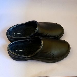 LL Bean Women's Comfort Moc Slides Black US 7.5